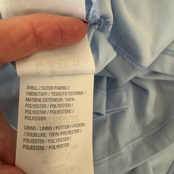 H by Halston Blue Floral maxi Dress high low hem size6 17-18in pit - Picture 5 of 7